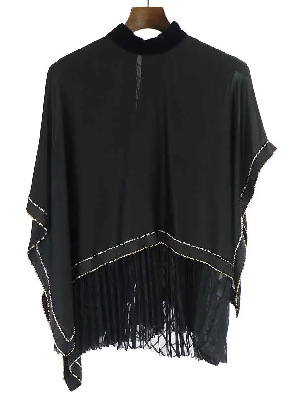 sacai サカイ 20AW POPUP限定 プリーツドッキングポンチョ