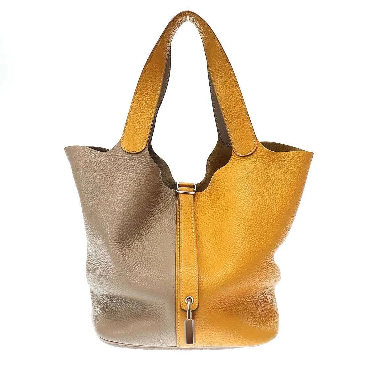 HERMES エルメス ピコタンロックPM カザック ムタード×トゥルティール