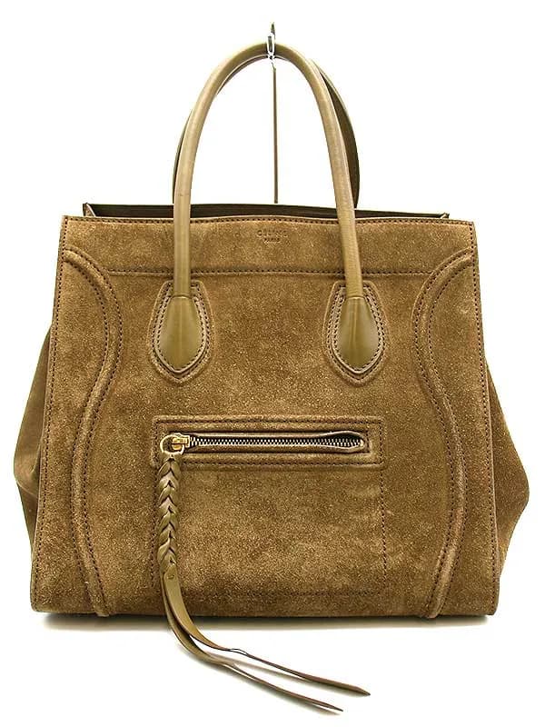 CELINE セリーヌ スエード ラゲージファントム トートバッグ