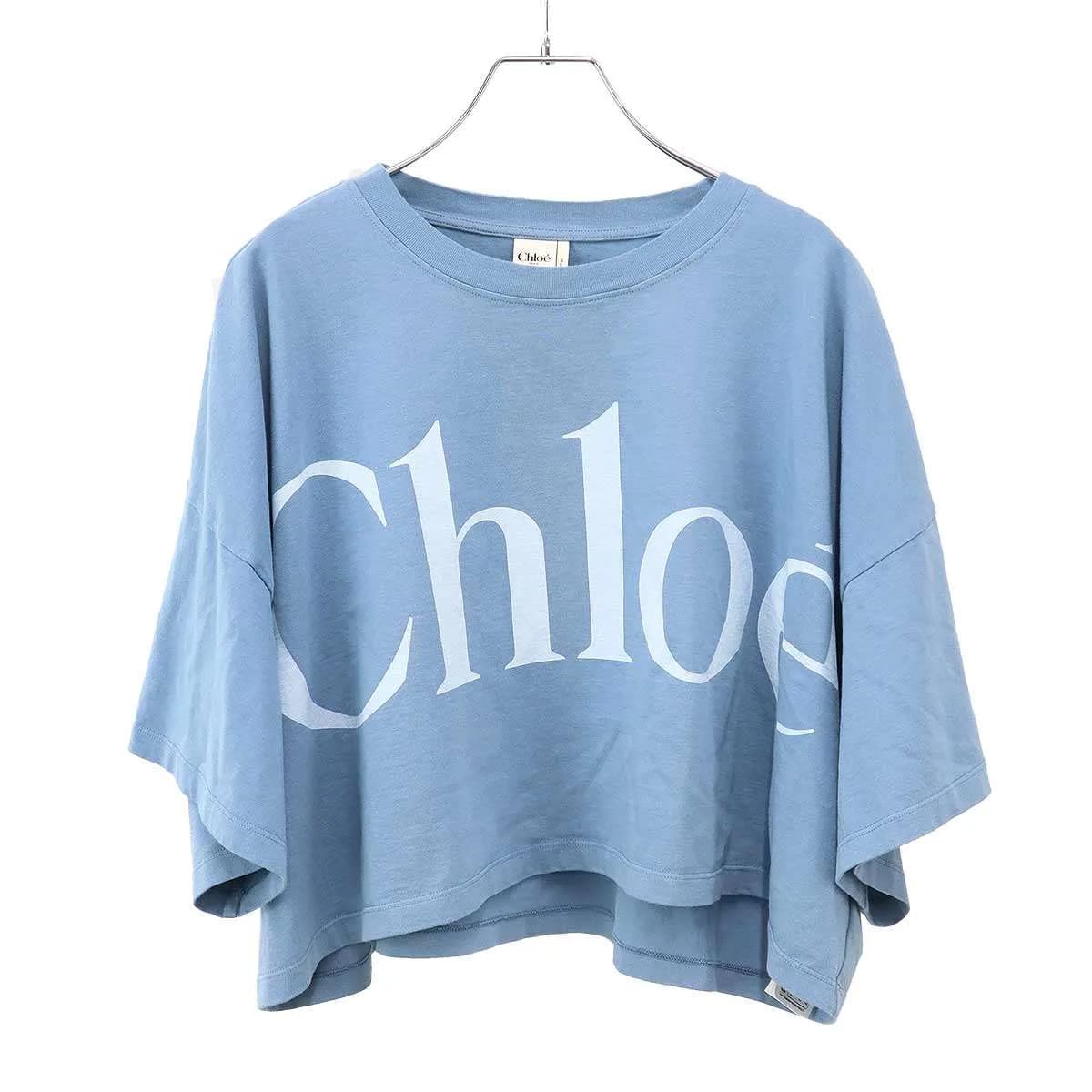 Chloe クロエ 25AW クロップドボクシーロゴTシャツ