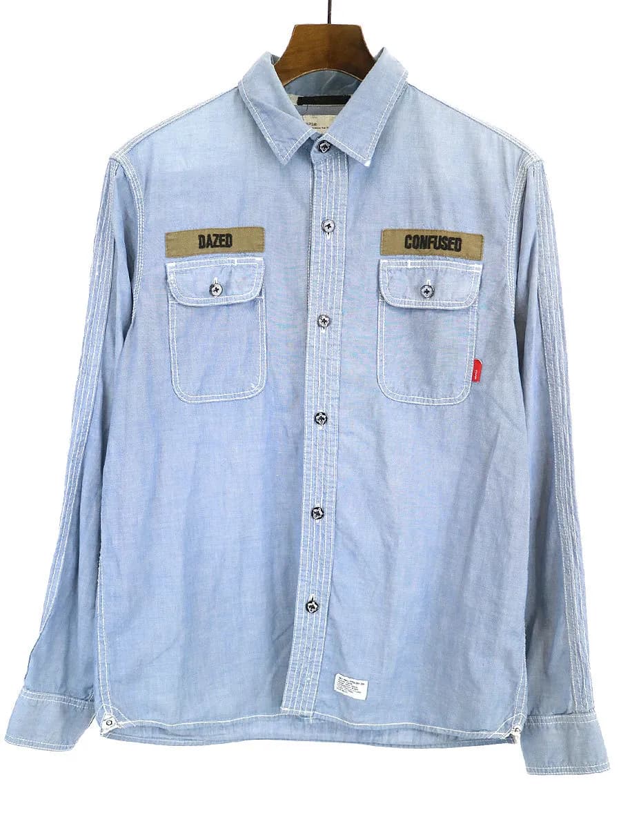 WTAPS ダブルタップス 09AW CELL L/S ミリタリーシャンブレーシャツ