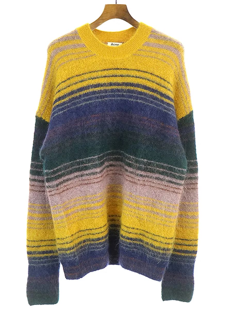 Acne Studios アクネストゥディオズ 18AW Nosti Stripe ストライプモヘヤニットセーター