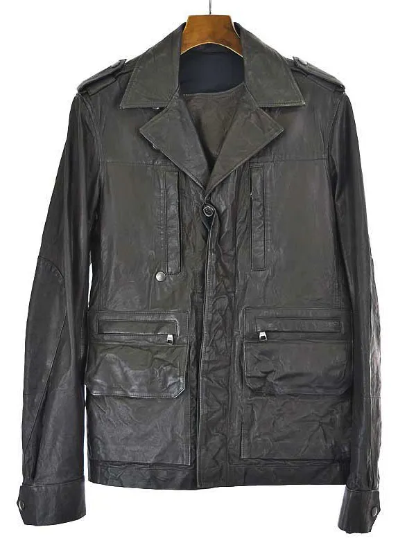 BALMAIN HOMME バルマン オム 11SS レザーサファリジャケット