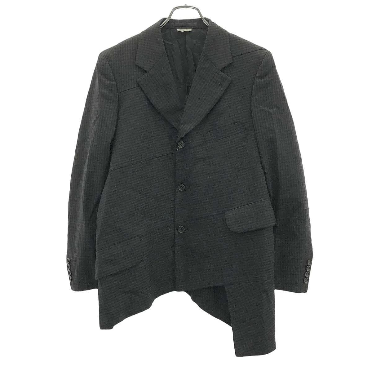 COMME des GARCONS コムデギャルソンオムドゥ 23AW 螺旋チェックツイストジャケット