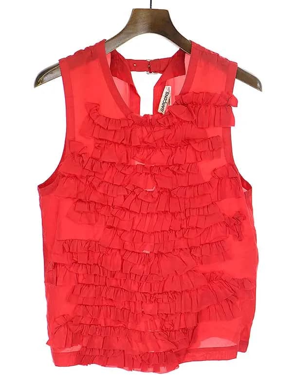 COMME des GARCONS コムデギャルソン 15SS フリルデザインキュプラベスト
