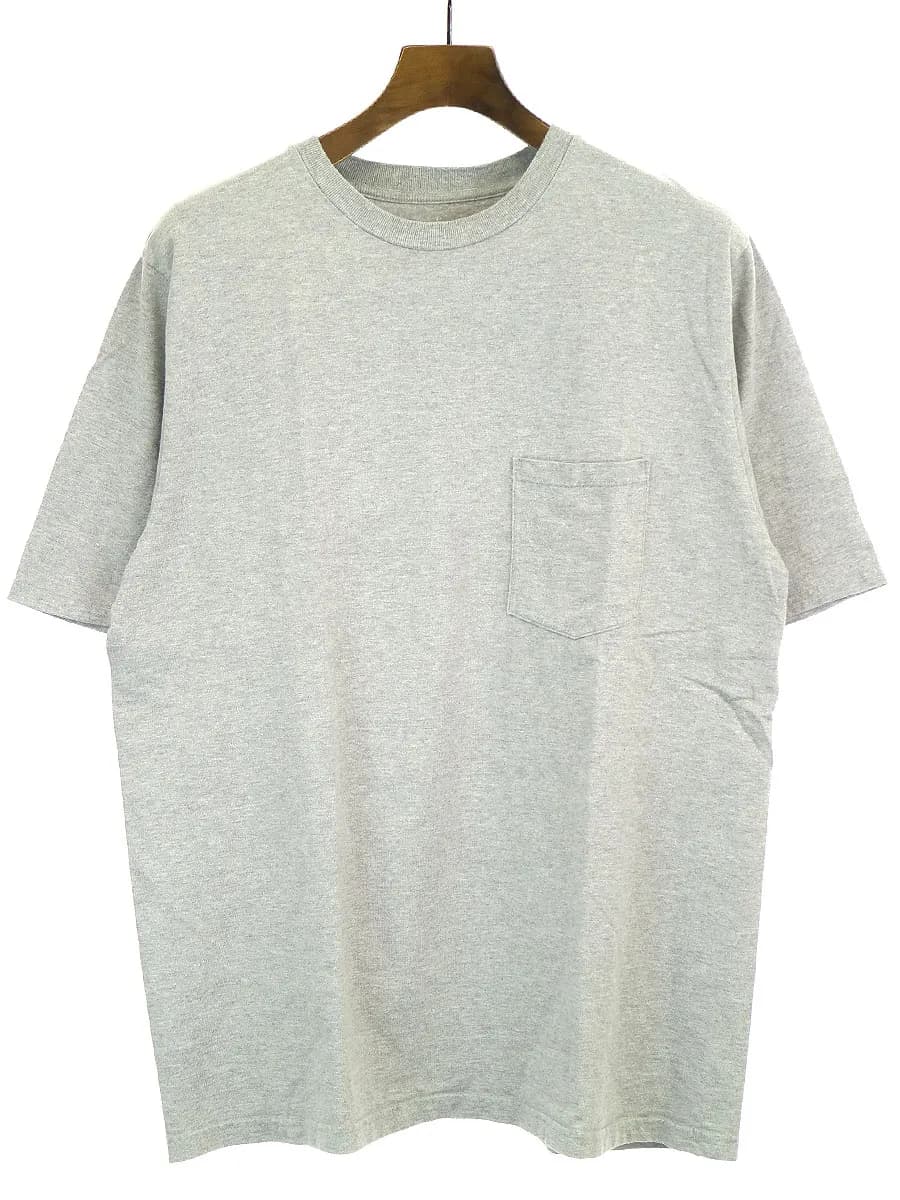 Graphpaper グラフペーパー 天竺コットンクルーネックポケットTシャツ