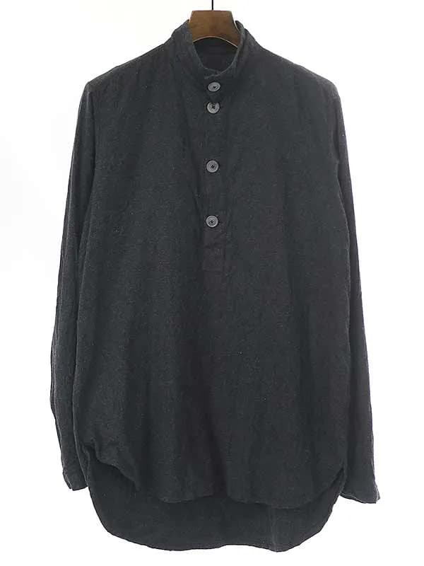 GEOFFREY B.SMALL ジェフリービースモール 19AW pullover long extended back high neck shirt ハンドウォッシュプルオーバーシャツ