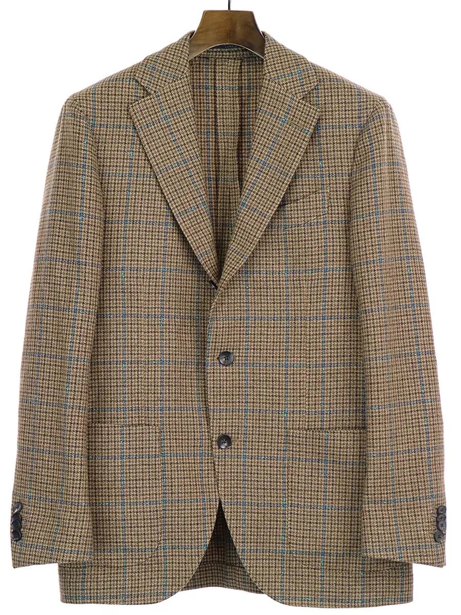 LARDINI ラルディーニ ウールチェック柄テーラードジャケット
