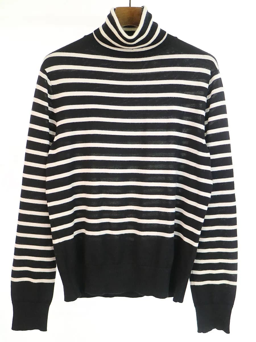 TAKAHIROMIYASHITA The SoloIst. タカヒロミヤシタ ザ ソロイスト 20AW turtleneck striped sweater タートルネックボーダーニットセーター