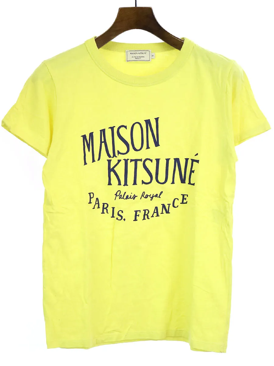 MAISON KITSUNE メゾン キツネ IENA別注 18SS ロゴプリントクルーネックTシャツ