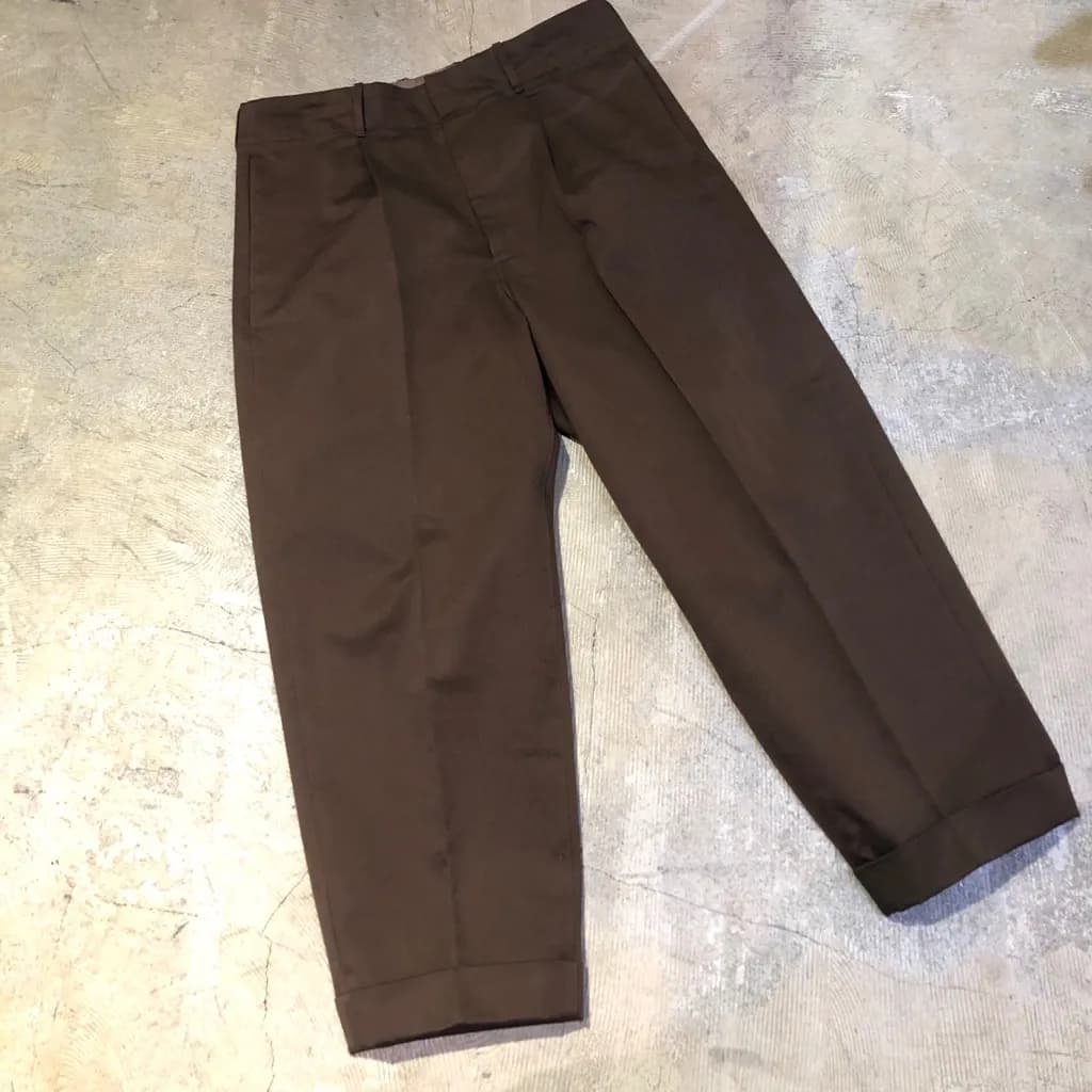 AURALEE AURALEE 18AW WASHED FINX CHINO TAPERED PANTS