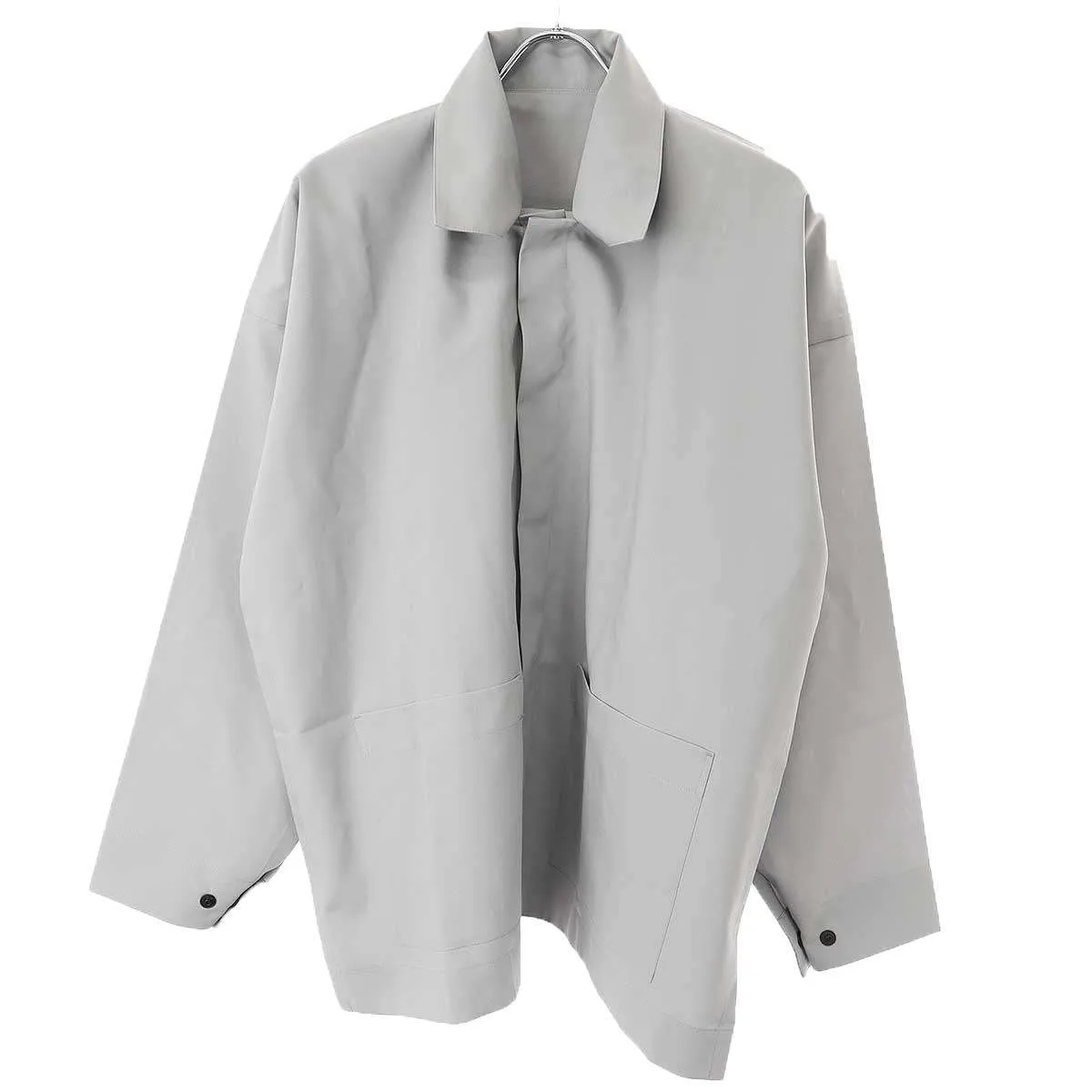 ISSEY MIYAKE イッセイミヤケ メン 21AW フラットスクエアスナップボタンシャツ