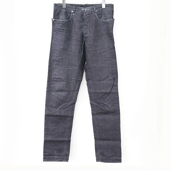 taichi murakami タイチムラカミ 15SS Printed denim インディゴリネンデニムパンツ