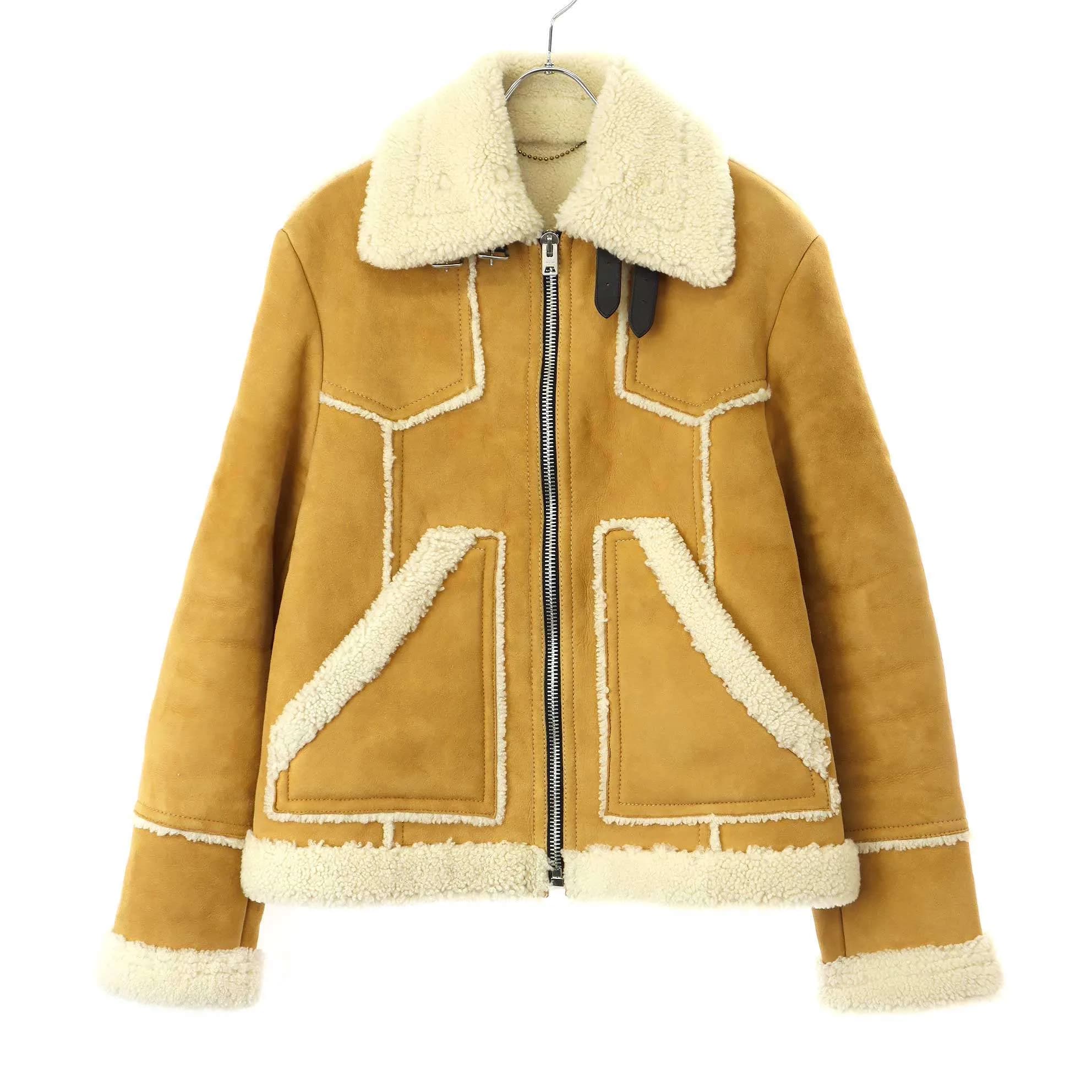 COACH コーチ Shearling Lumber Jacket シャーリングムートンレザージャケット