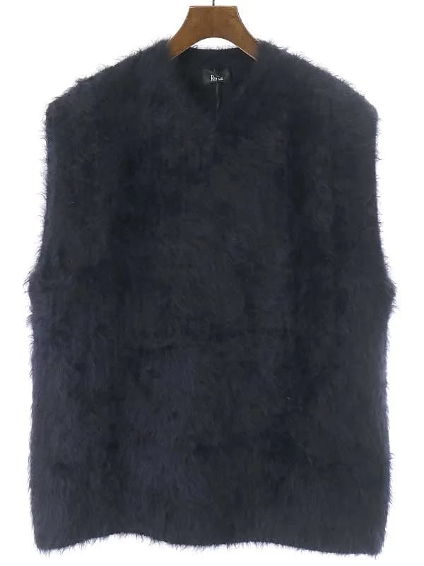 THE RERACS ザ リラクス 19AW カシミヤシャギーモックネックニットセーター