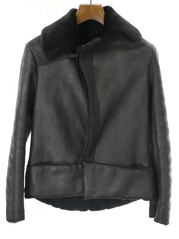 Yohji Yamamoto ヨウジヤマモト ファム 2004AW ラムレザームートンジャケット