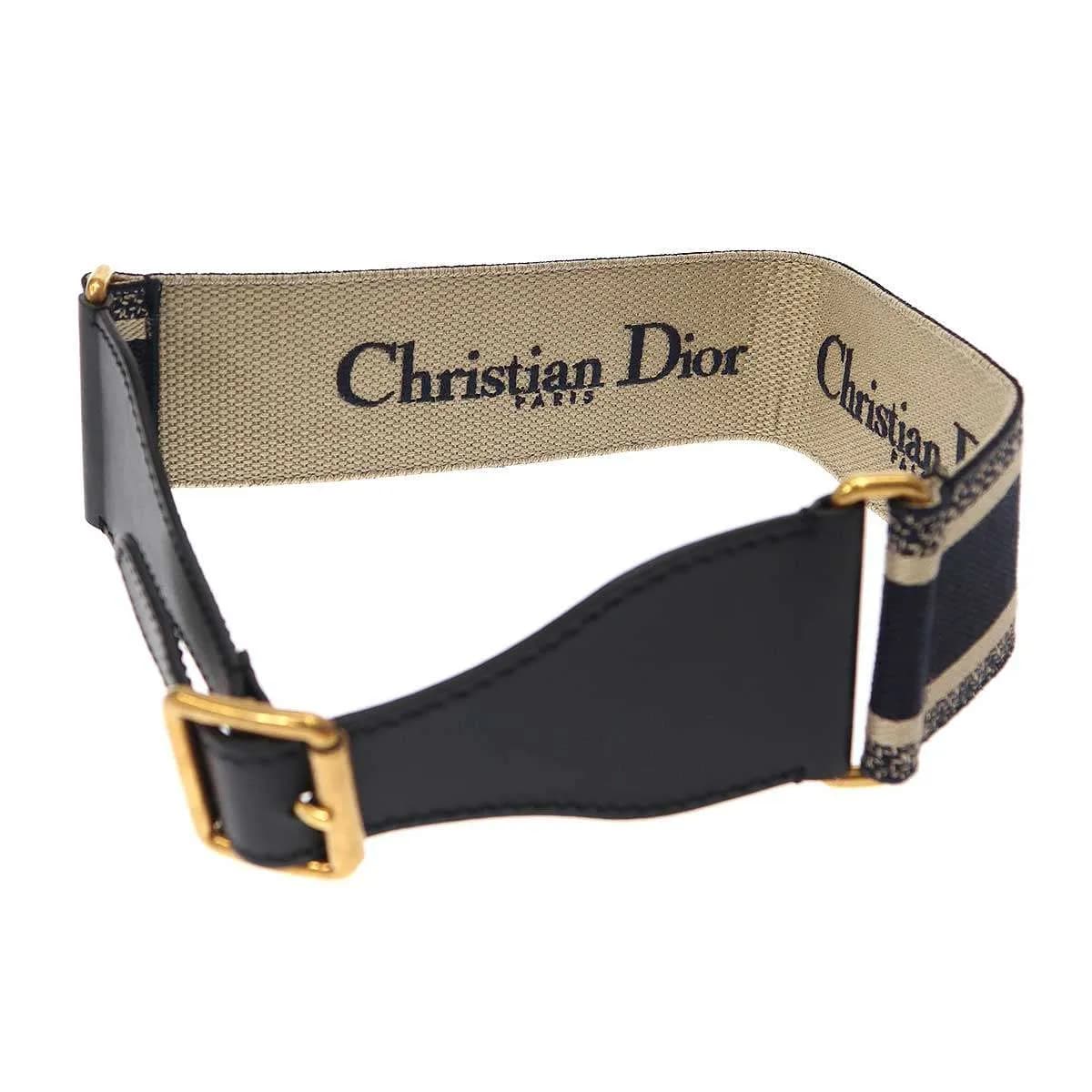 Christian Dior クリスチャンディオール エンブロイダリーシグネチャーベルト 50MA-0250