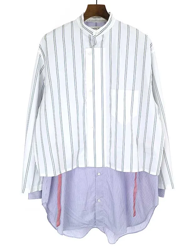 soe ソーイ 19SS ダブルマキノーストライプシャツ