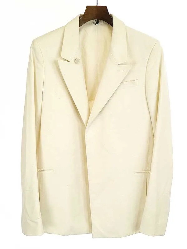Dior HOMME ディオールオム 12SS コットンピークドラペルテーラードジャケット