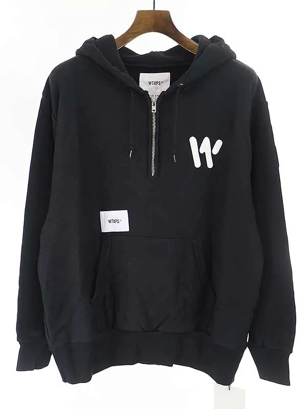 WTAPS ダブルタップス 20SS OUTRIGGER HALF ZIP SWEAT ハーフジップスウェットパーカー