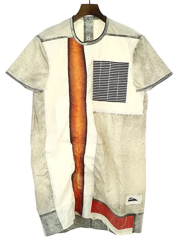 Rick Owens リックオウエンス 16SS CYCLOPS期 グラフィックスネークレザートリムTシャツ