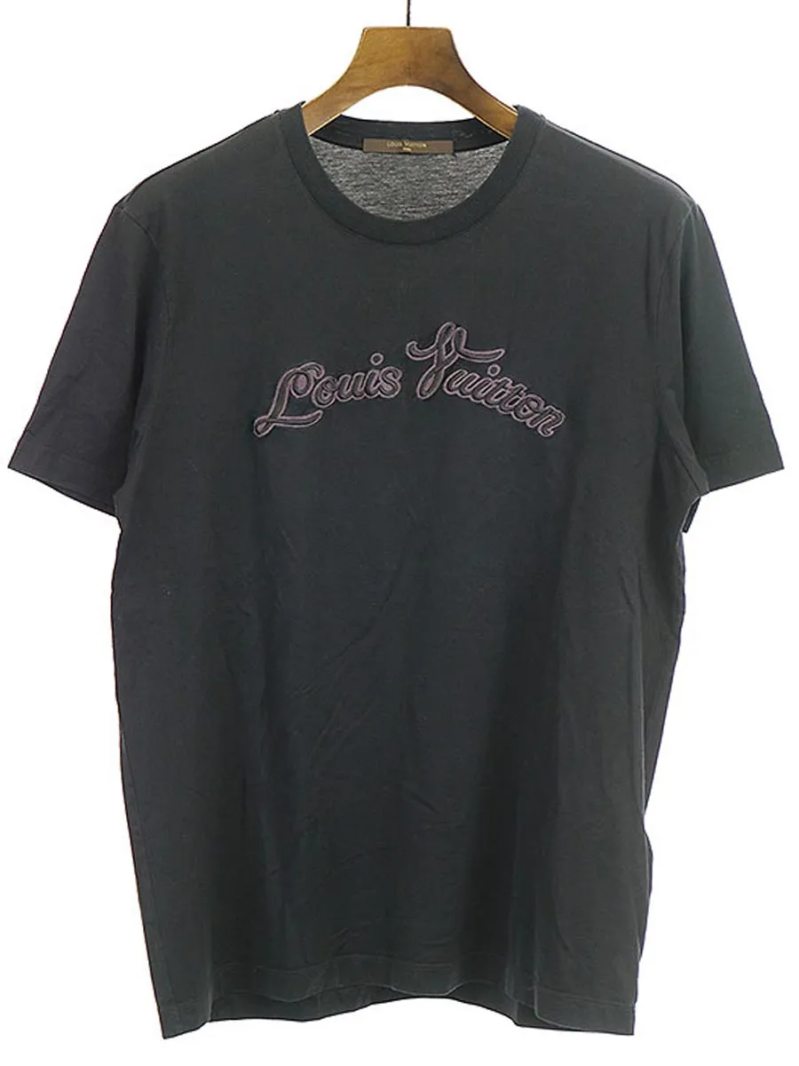 LOUIS VUITTON LOUIS VUITTON フロントロゴ刺繍Tシャツ