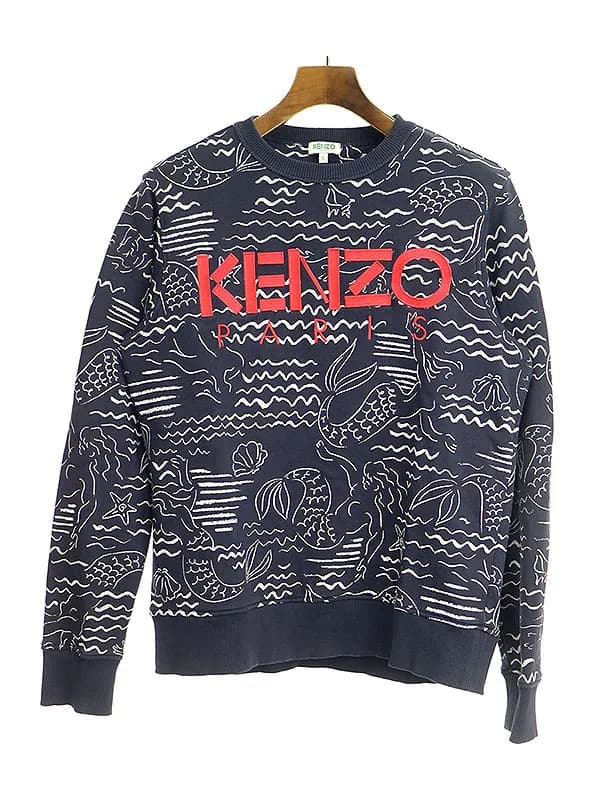 KENZO ケンゾー 20SS マーメイドウェーブロゴスウェットトレーナー