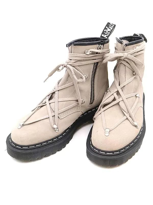 Rick Owens リックオウエンス×ドクターマーチン BEX SOLE BOOT サイドジップスエードブーツ