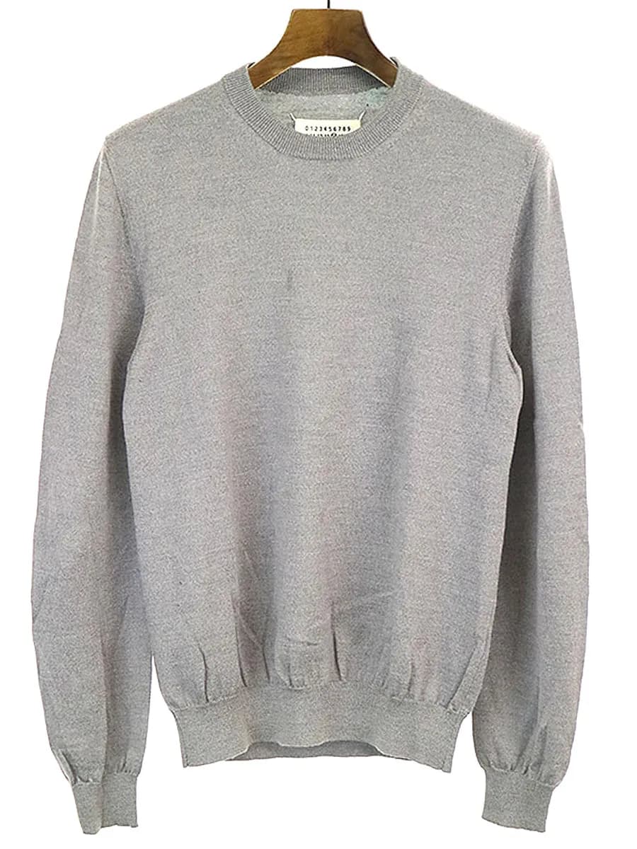 Maison Margiela メゾン マルタン マルジェラ14 09AW ウールクルーネックニットセーター