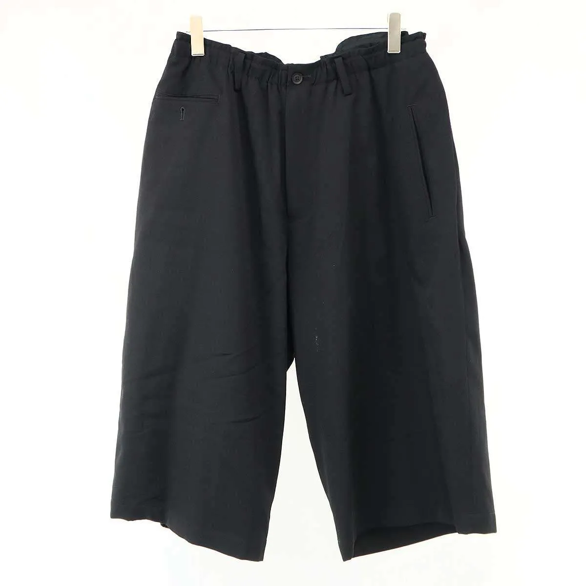 Yohji Yamamoto ヨウジヤマモト プールオム 22SS ウールギャバジン裾スナップパンツ