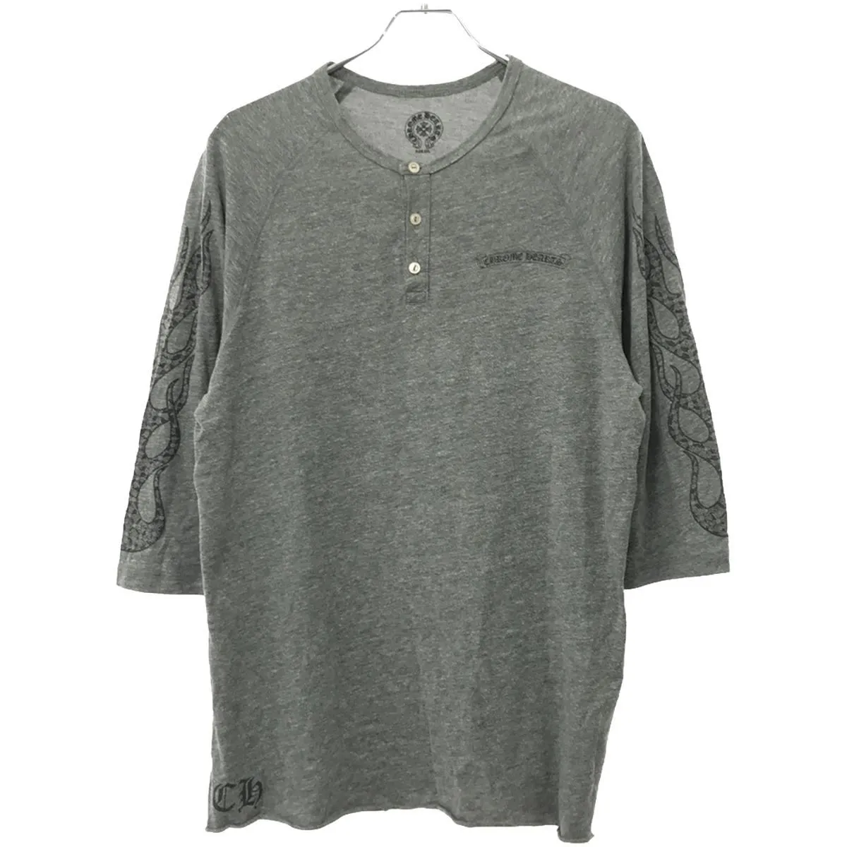 CHROME HEARTS クロムハーツ CHプラスヘンリーネック ラグランハーフスリーブカットソー