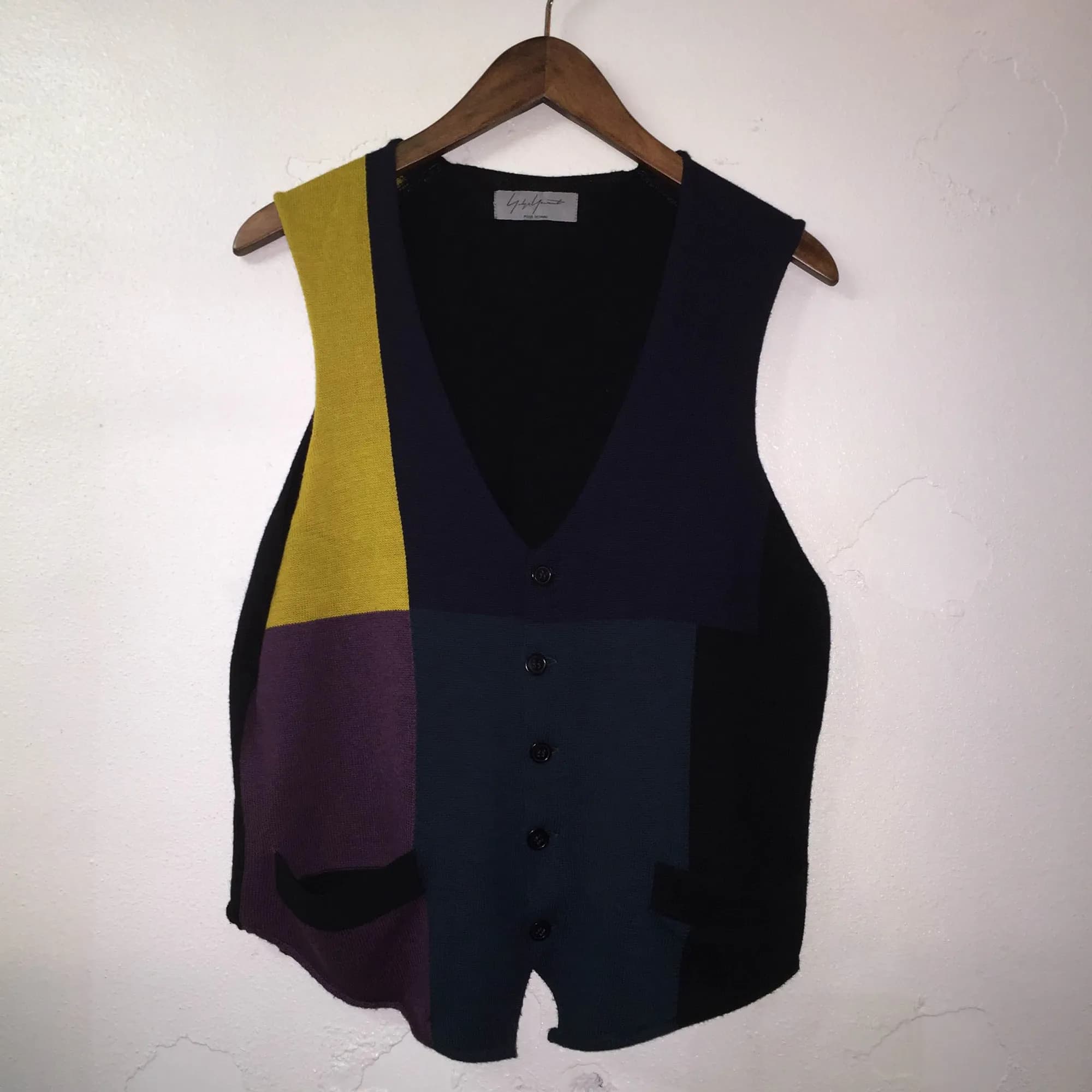 Yohji Yamamoto Yohji Yamamoto POUR HOMME 11SS カラースキームニットジレ