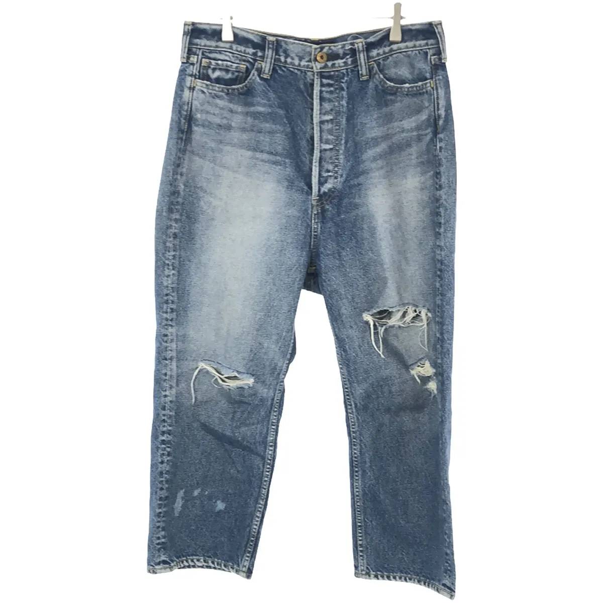 MADISON BLUE マディソンブルー 22AW CRASHED SAROUEL PANTS DENIM クラッシュ加工サルエルデニムパンツ MB224-3001