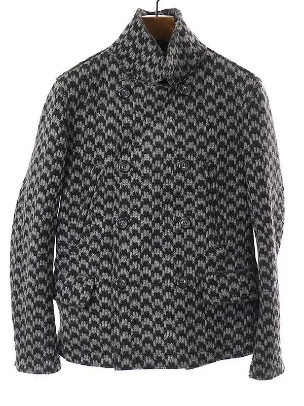 DOLCE&GABBANA ドルチェ&ガッバーナ 13AW 総柄ウールショートコート
