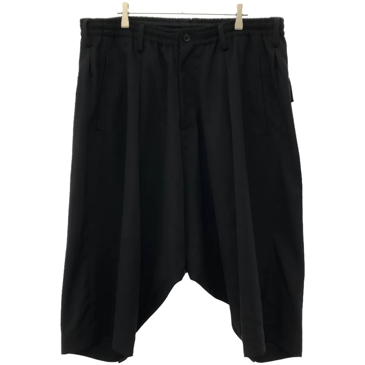 Yohji Yamamoto ヨウジヤマモト プールオム 21AW W GABARDINE SAROUEL PANTS ウールジャバジンサルエルパンツ