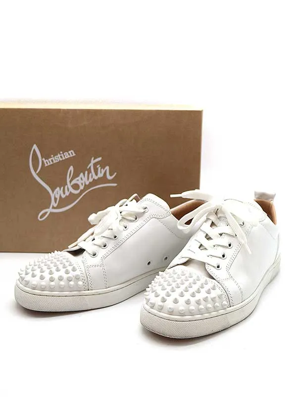 Christian Louboutin クリスチャンルブタン LOUIS JUNIOR SPIKES FLAT スパイクスタッズ ローカットレザースニーカー