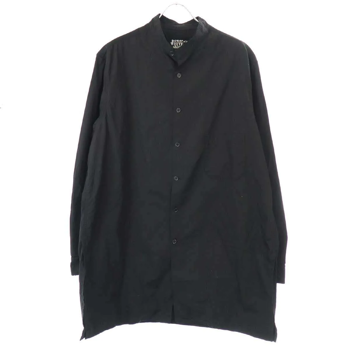 Yohji Yamamoto ヨウジヤマモト プールオム 23AW DOUBLE LAYERED MANDARIN COLLAR SHIRT マンダリンカラーシャツ