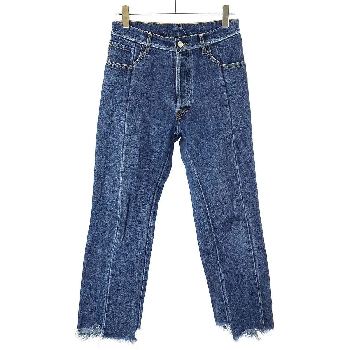 VETEMENTS ヴェトモン 20AW 再構築カットオフデニムパンツ WAH20PA306