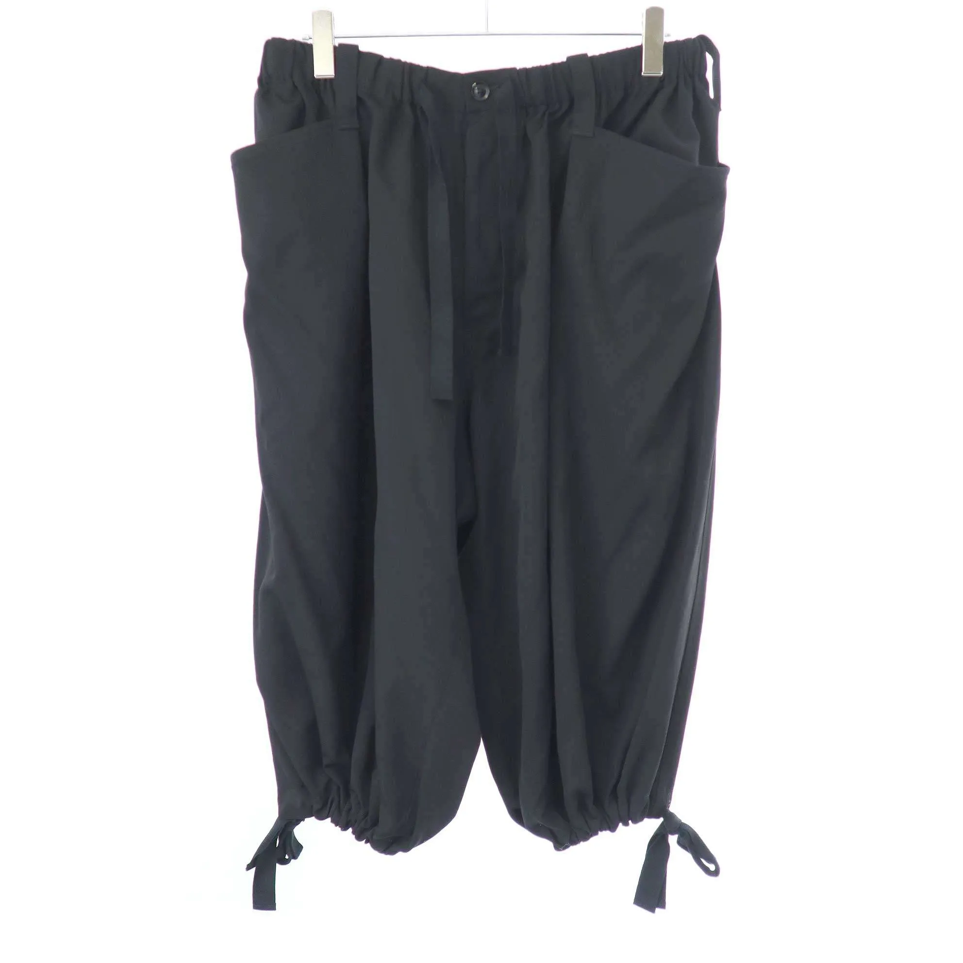 Yohji Yamamoto ヨウジヤマモト プールオム 18SS ウールギャバジンバルーンパンツ HW-P45-100
