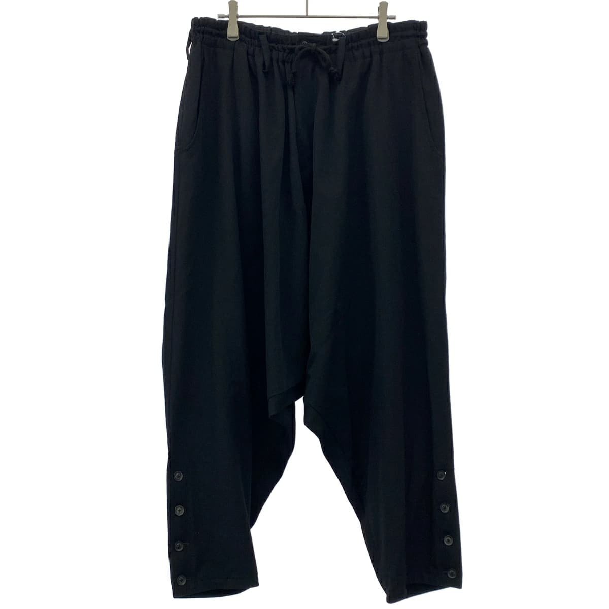 Yohji Yamamoto ヨウジヤマモト プールオム 18SS ウールギャバジンサルエルイージーパンツ
