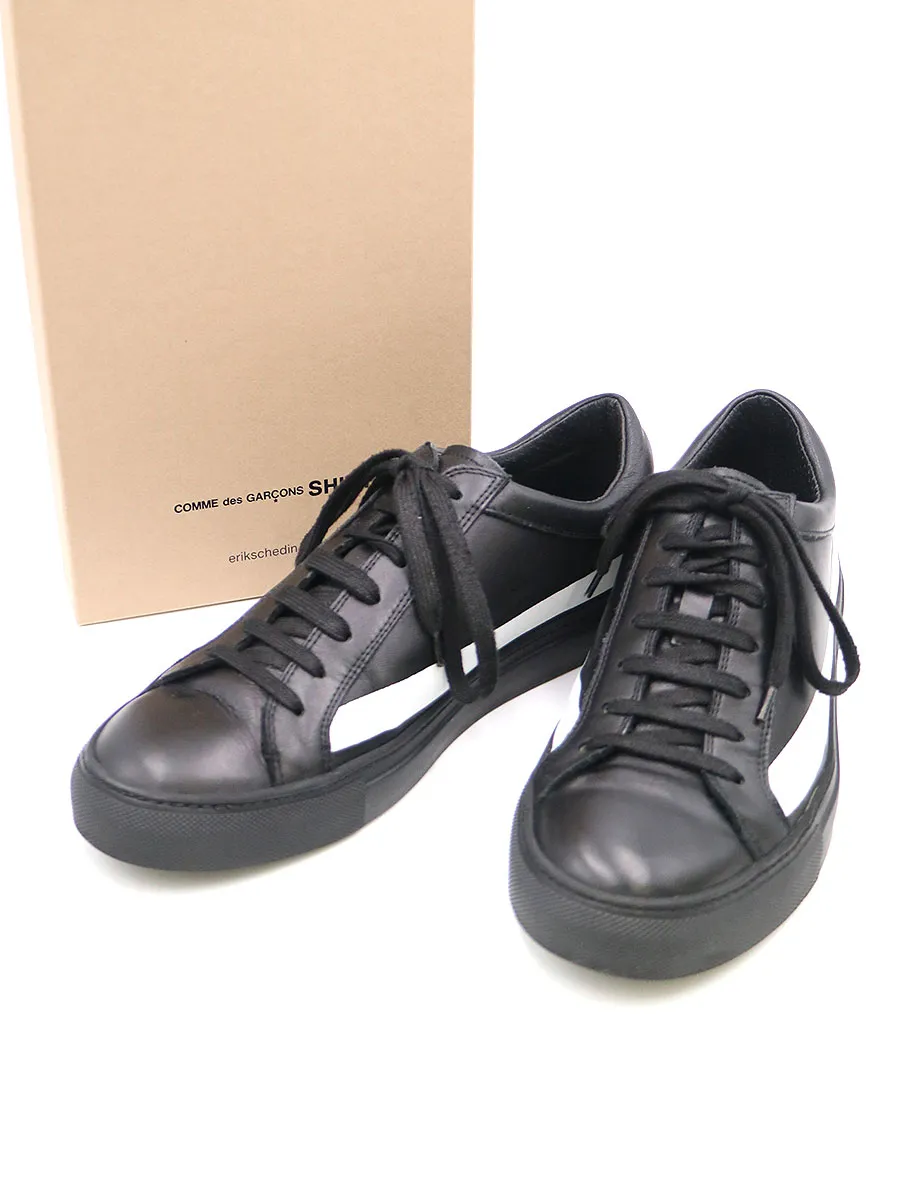 COMME des GARCONS コムデギャルソンシャツ×エリックシェディン 14AW ストライプラインレザースニーカー