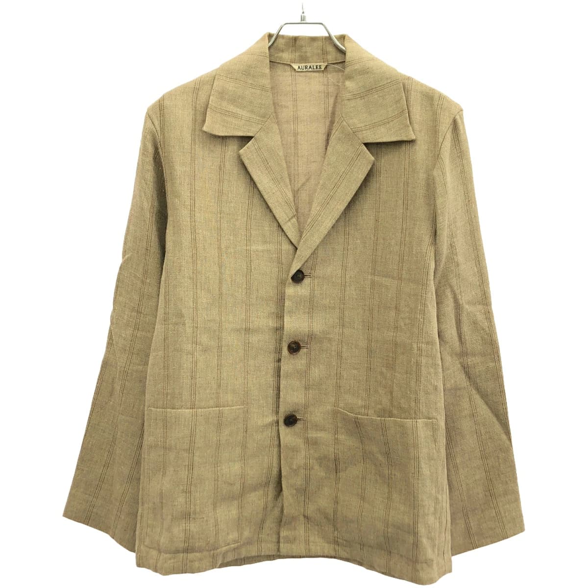 AURALEE オーラリー 19SS LINEN WOOL SILK SHARK SKIN SHIRTS JACKET ジャケット A9SB02LW
