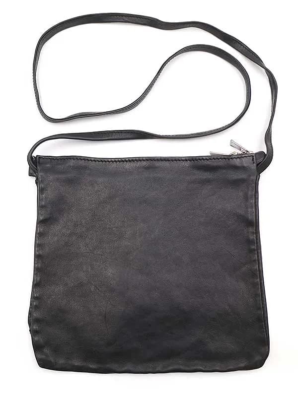 GUIDI グイディ 3 POCKETS BAG レザーショルダーバッグ ブラック
