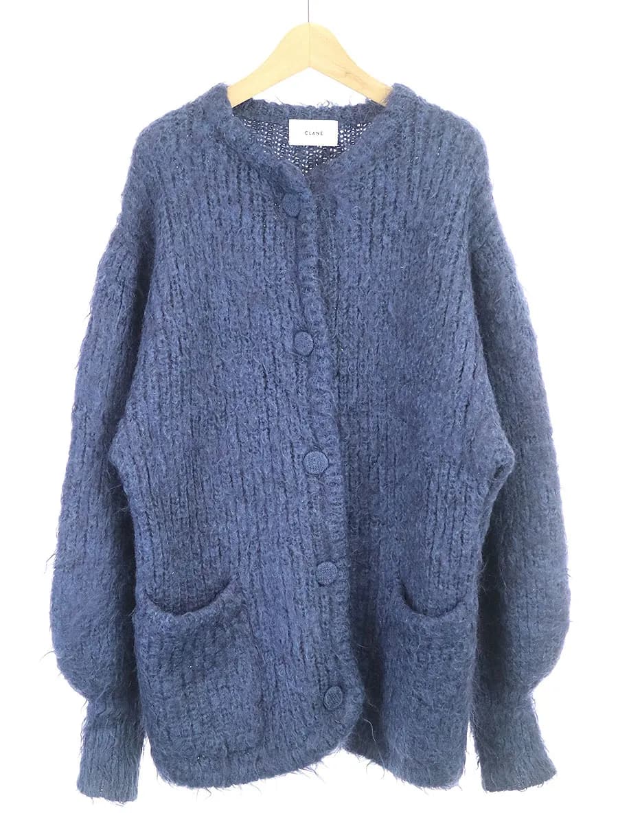 CLANE クラネ 18AW SHAGGY OVER CARDIGAN シャギーオーバーカーディガン
