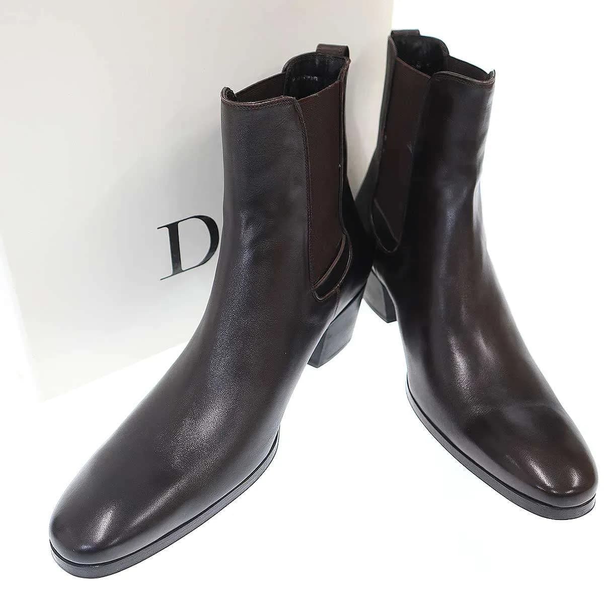 Dior HOMME ディオールオム 2005AW サイドゴアレザーヒールブーツ