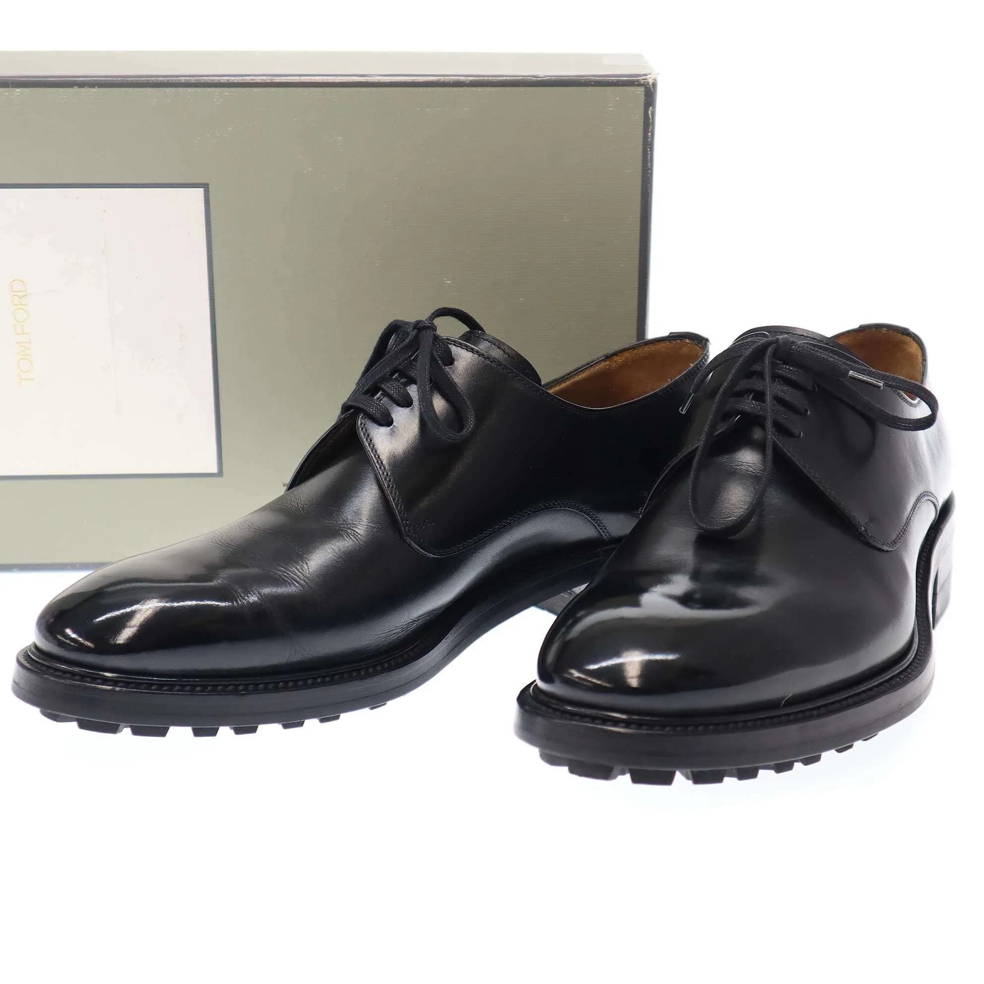 TOM FORD トム フォード プレーントゥ レザーシューズ