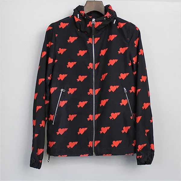 Ami Paris AMI alexandre mattiussi 15SS ハートプリントマウンテンパーカー