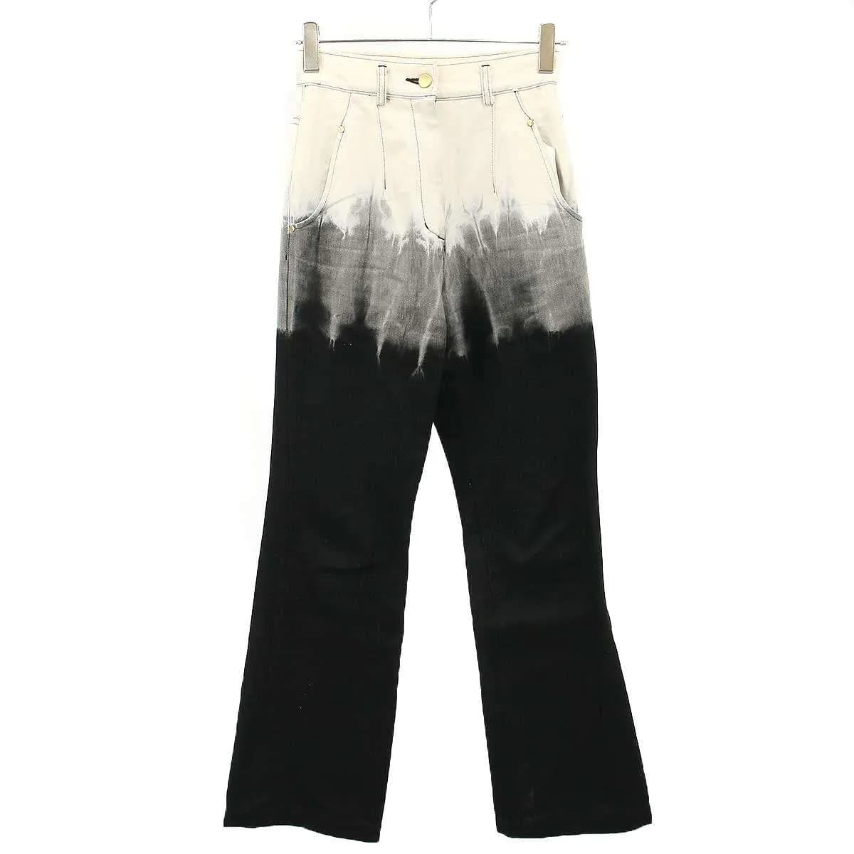 Mame Kurogouchi マメ クロゴウチ 24AW Gradient Dye Flare Jeans グラデーションダイフレアデニムパンツ MM24FW-PY069