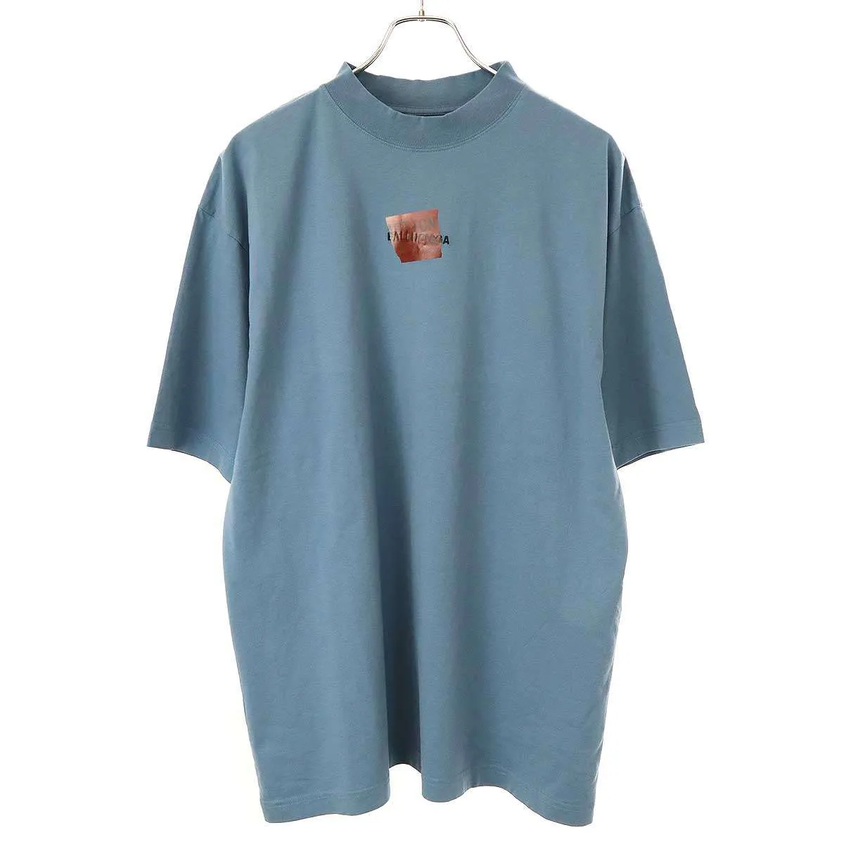 BALENCIAGA バレンシアガ 25SS Medium Fit T-Shirt テーピングロゴTシャツ 764235 TSVG2
