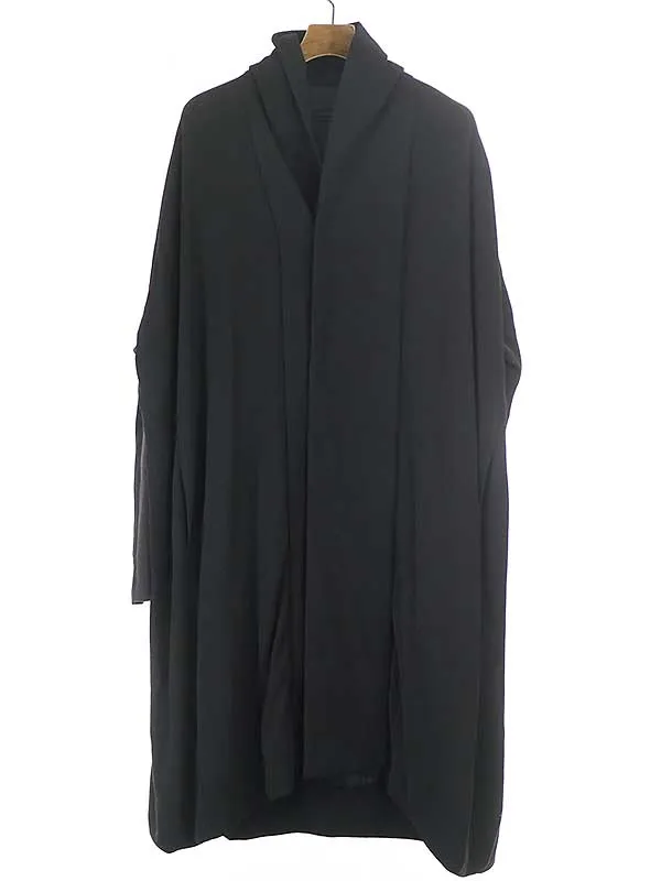 Rick Owens リックオウエンス 12AW ショールカラーレーヨンロングコート